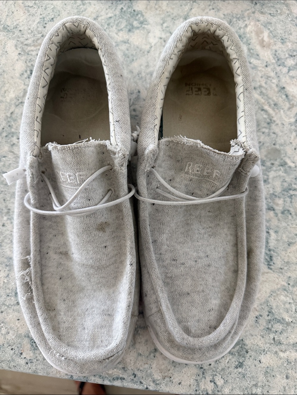 Reef Slip-On Sneakers in Light Gray